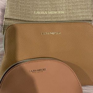 Lot of three Laura Mercier makeup bags/purses